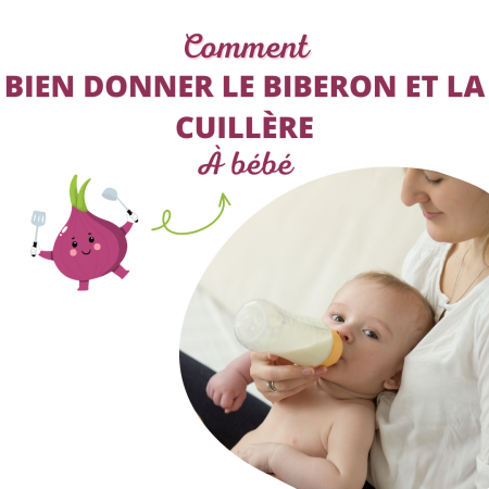 Titre comment bien donner bib et cuillère à BB